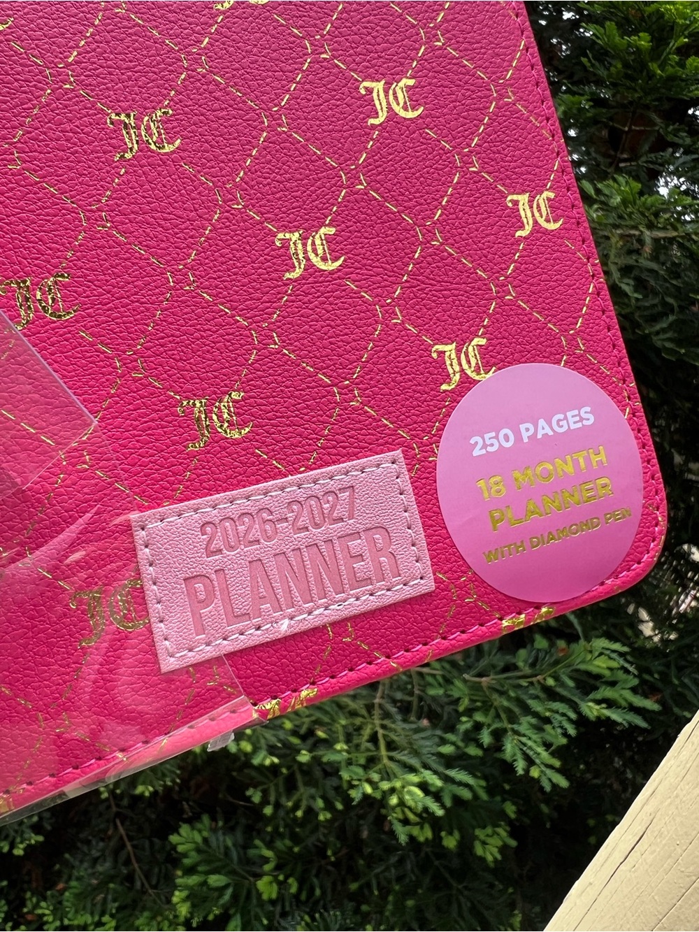 Juicy Couture Hot Pink 18 Month Planner 2026/2027 with Diamond Pen - Picture 3 of 10